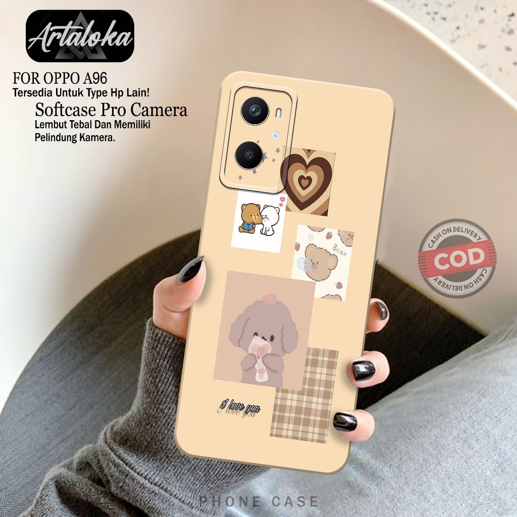 Case Hp OPPO A96 Fashion Case Kartun Softcase OPPO A96 Casing OPPO A96 Kesing OPPO A96 Silikon OPPO 