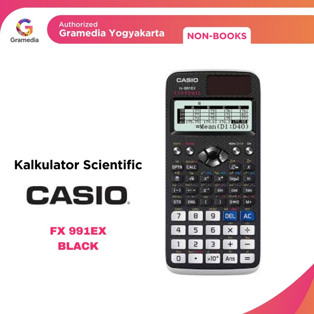 

Gramedia Yogya - Jaya Utama Kalkulator Casio FX 991EX BLACK