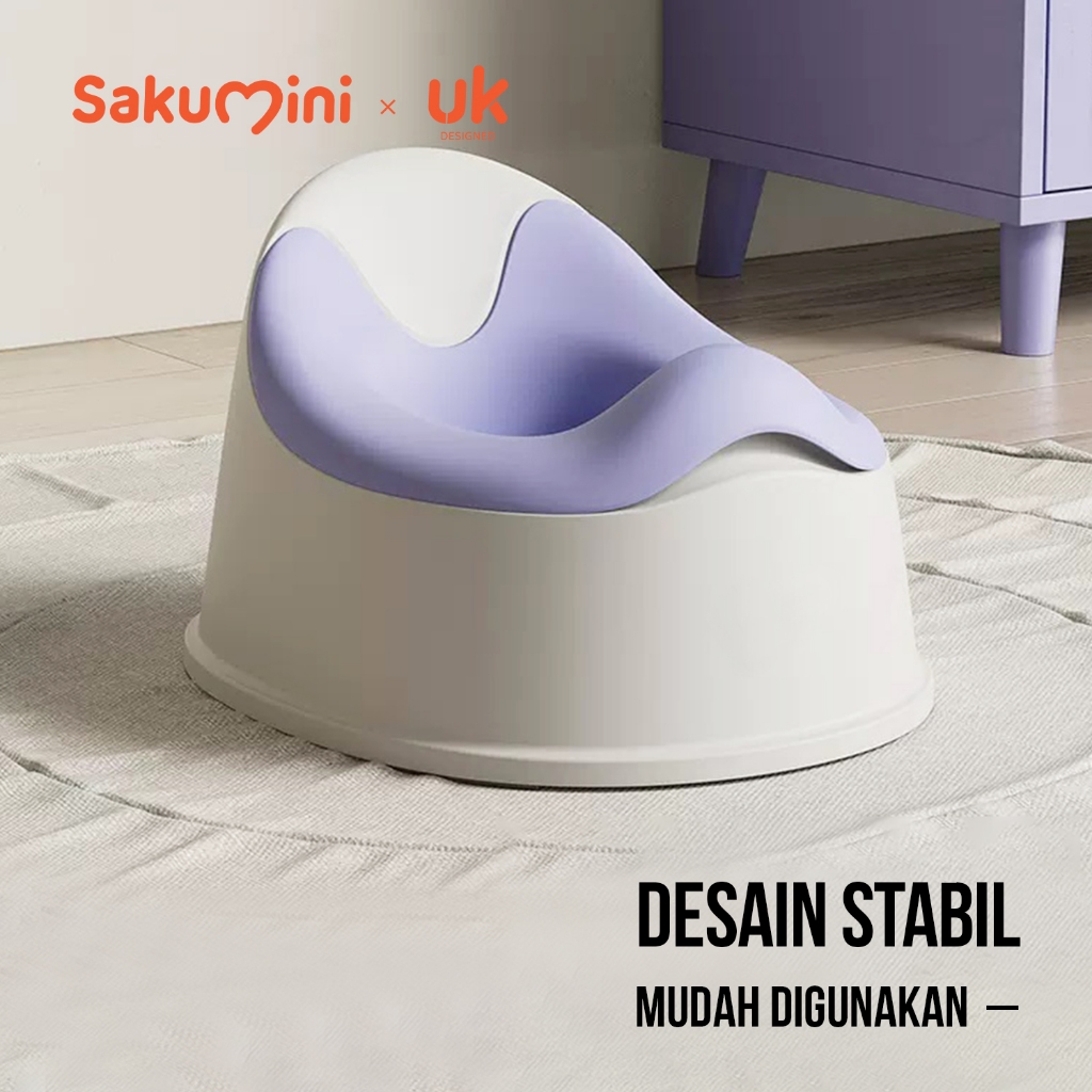 Sakumini Simple Potty Training Portable Closet Duduk Anak Pispot Toilet