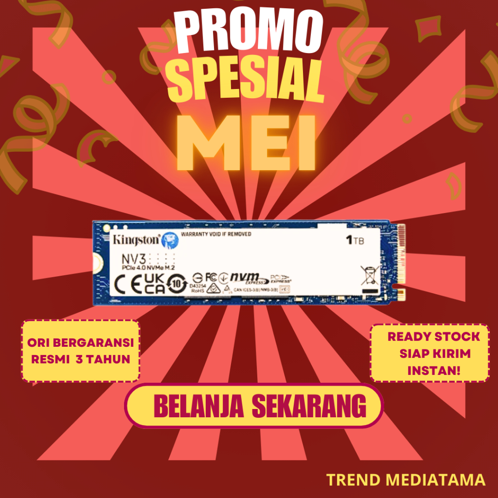 Kingston NV3 SSD Internal M.2 NVMe 2280 PCIe Gen 4x4