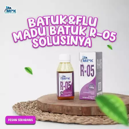 

Madu Batuk MPK R-05 Attaubah Herbal Mint 150 gr