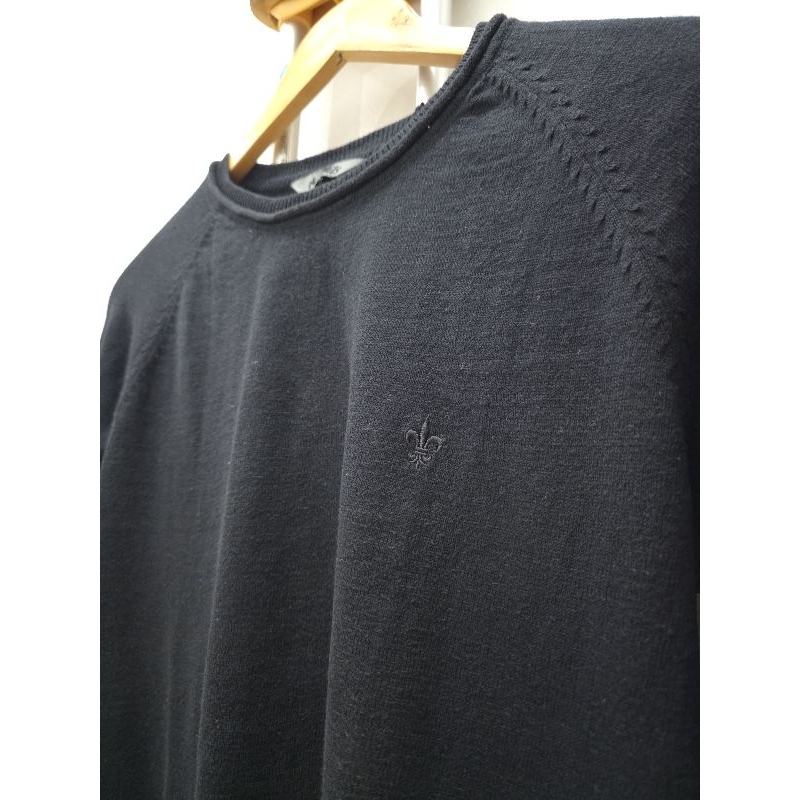 Details Black Sweater. full Cotton. 100% original. Size S. baju lengan panjang pria ukuran S warna h