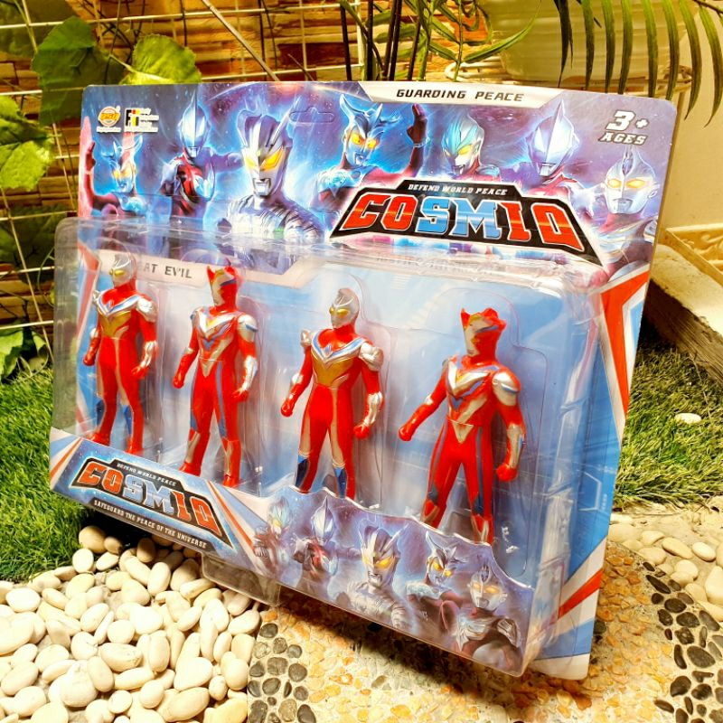 Mainan robot Ultraman Dyna zero set 4pcs anak laki laki