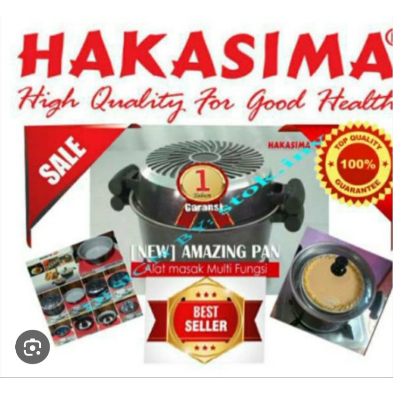[LOW PRICE] HAKASIMA NEW AMAZING PAN PROMO SALE PANCI SET SERBAGUNA WAJAN PENGGORENGAN PEMANGGANG MU