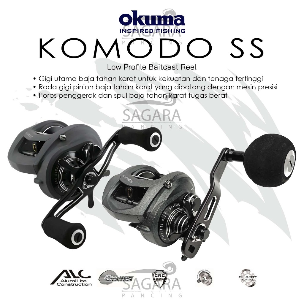 Reel Okuma Komodo SS KDS-364 | KDS-463 Reel BC Reel Bait Casting