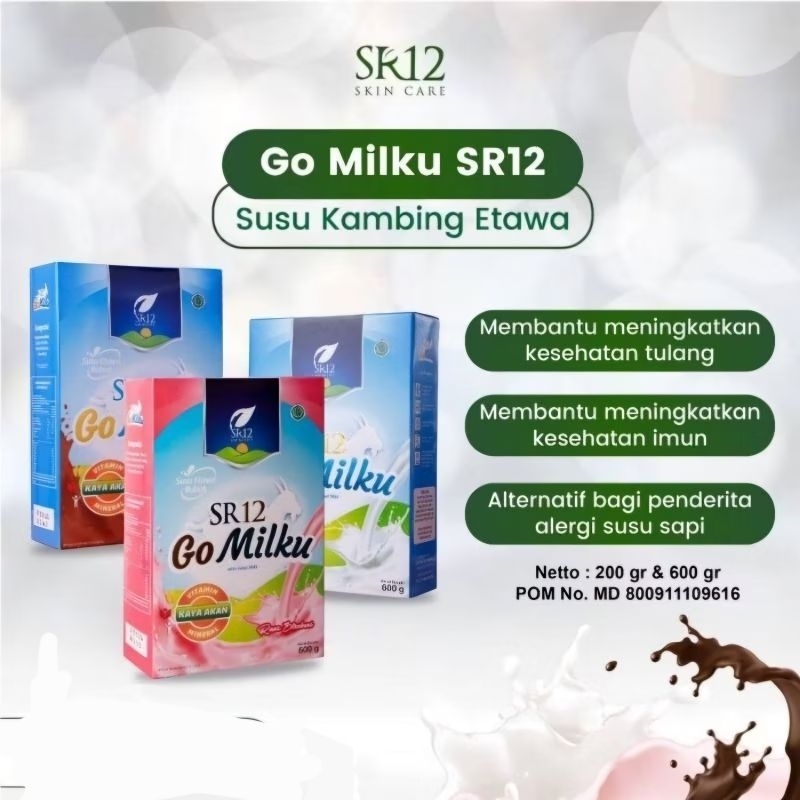 

Susu Kambing Etawa GoMilku SR12 untuk Asam Lambung /Susu Penambah Berat Badan 200 gram