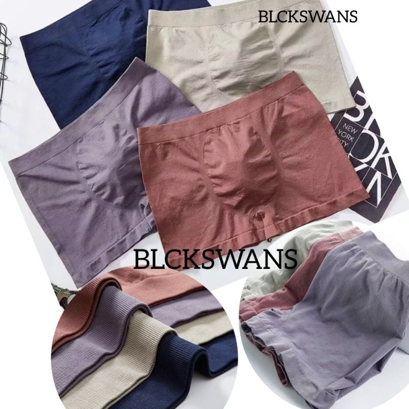 [ BLCKSWANS ]   MCD01   BALIKPAPAN BISA COD & INSTANT     CELANA DALAM PRIA BOXER POLOS  Celana Pend