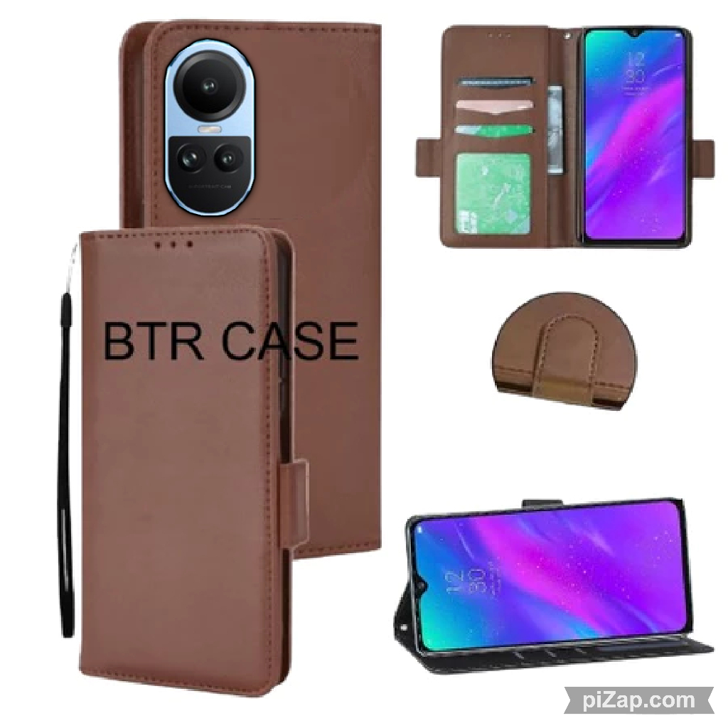 CASE HP OPPO RENO 10 5G CASING DOMPET KULIT FLIP COVER LEATHER SARUNG HP