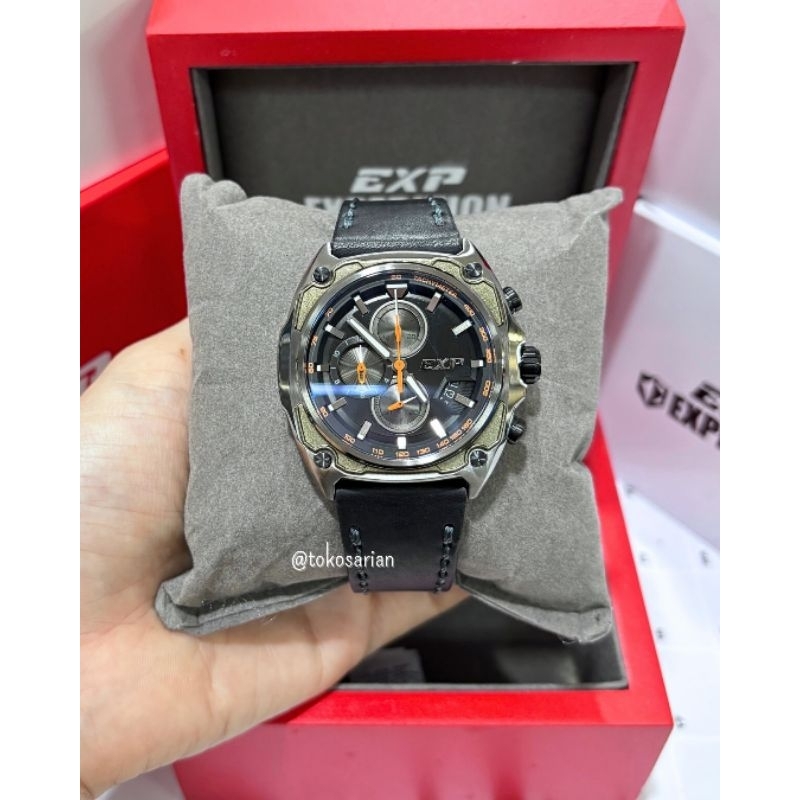 Expedition E6835M Original Bergaransi Jam Tangan Kulit Analog Pria