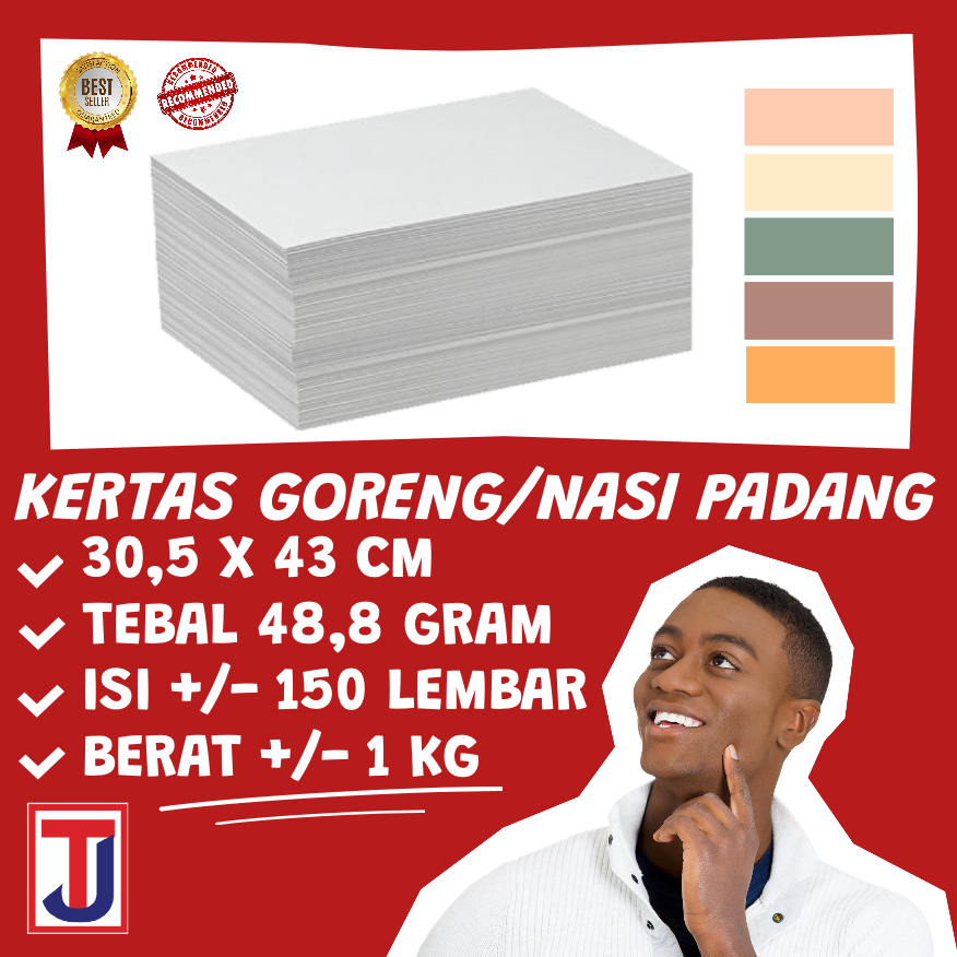 

KERTAS PUTIH BUNGKUS NASI PADANG 150 LEMBAR 30,5 X 43 CM