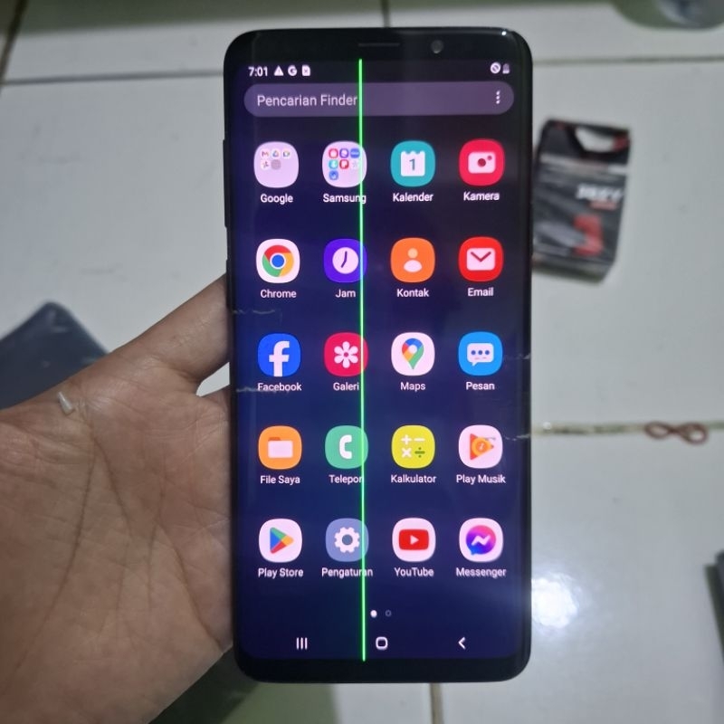 Lcd Samsung Original Copotan Bekas S9+ Plus Minus