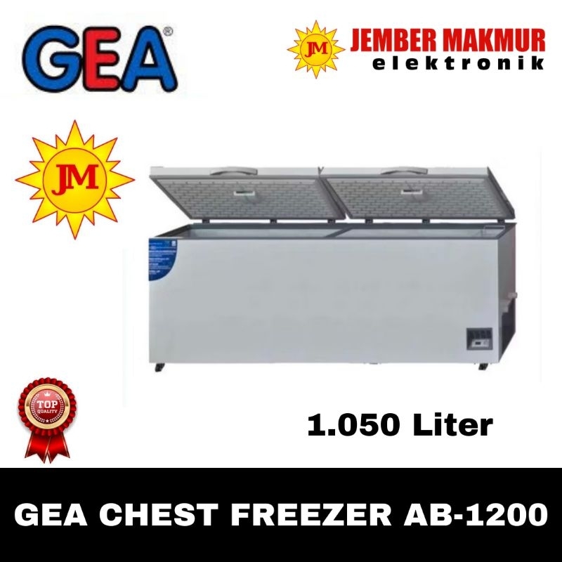GEA  BOX FREEZER AB 1200 GEA Chest Freezer 1050 Liter Double Compressor AB-1200-TX