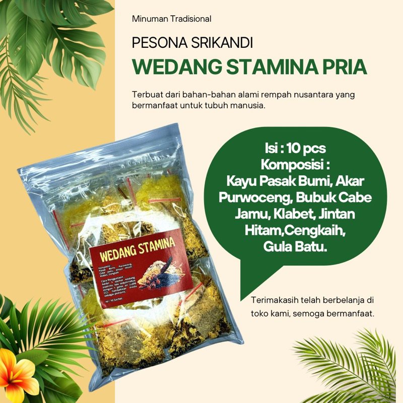 

Wedang Stamina Pria isi 10 pcs