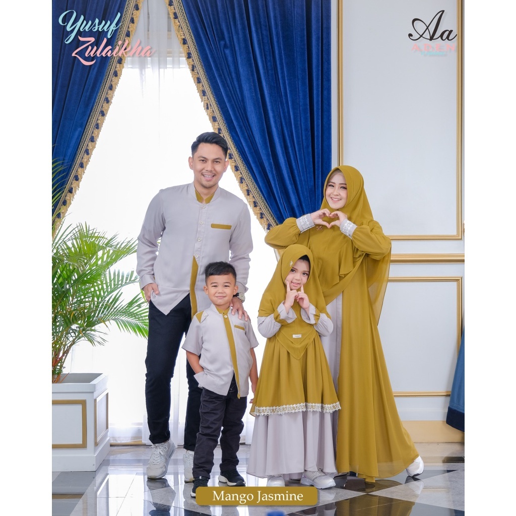 SARIMBIT KELUARGA TERBARU YUSUF ZULAIKHA MANGO JASMINE ll BY A.D.E.N hijab