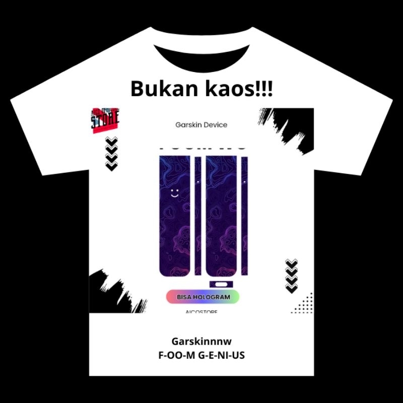 

Bukan Kaos Tapi Stiker Pelindung Antigores Foomo Weird Genius Gambar Bisa Custom