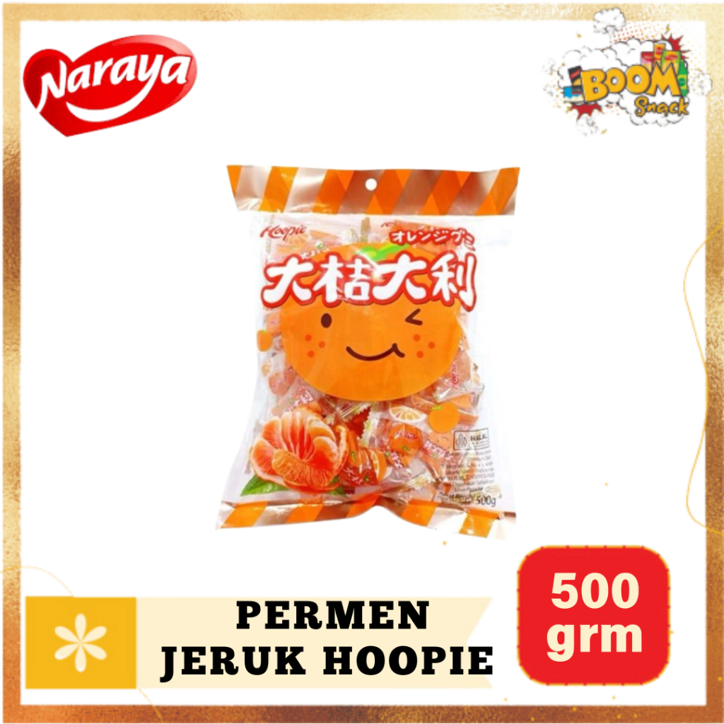 

PCS - Hoopie Naraya Permen Jelly Jeruk 500g