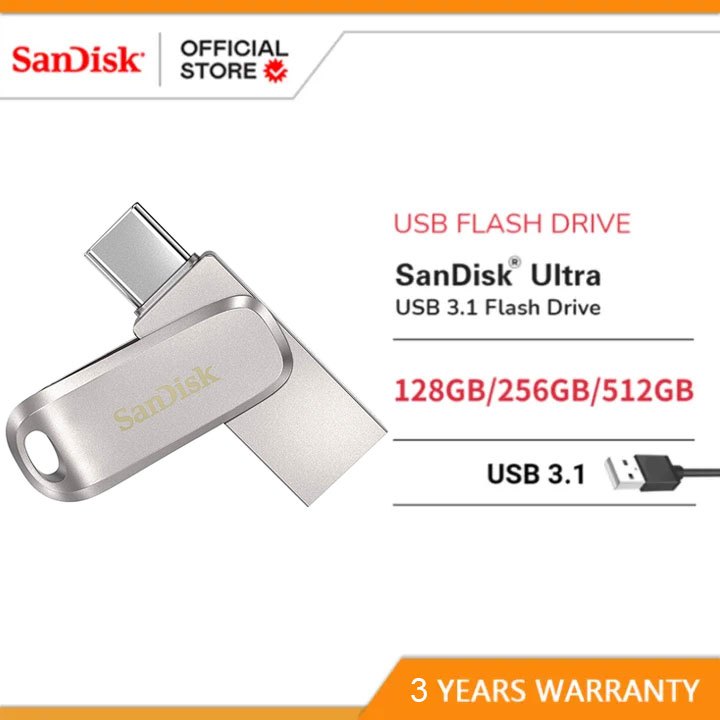 SanDisk OTG 128GB 25GGB 512GB Ultra Dual Drive Luxe USB Type-C ~ Sandisk OTG USB Flash Drive