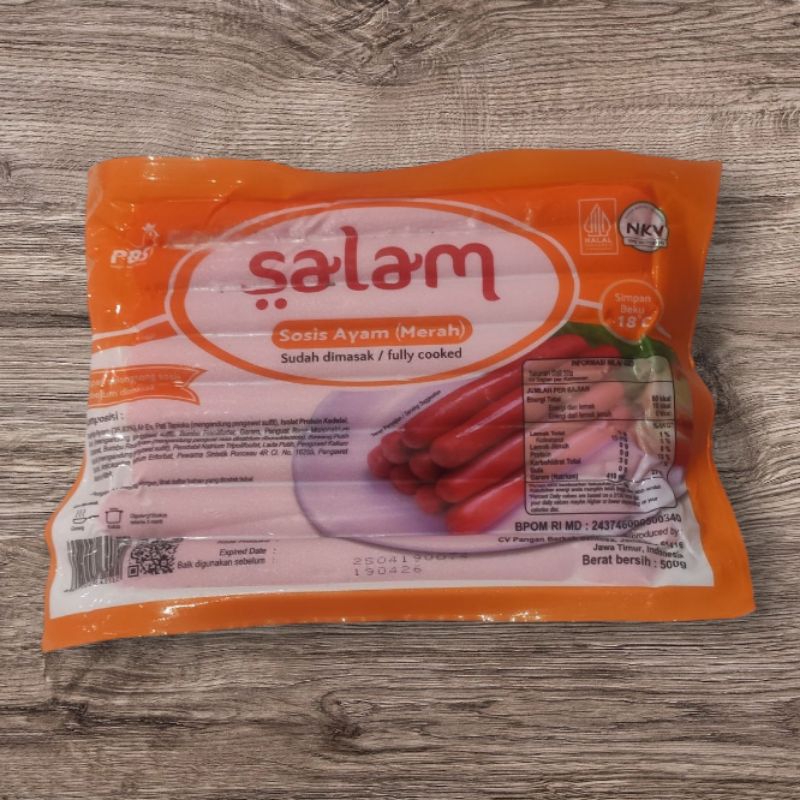 

SALAM Sosis panjang / sosis ayam (merah) 500 gram