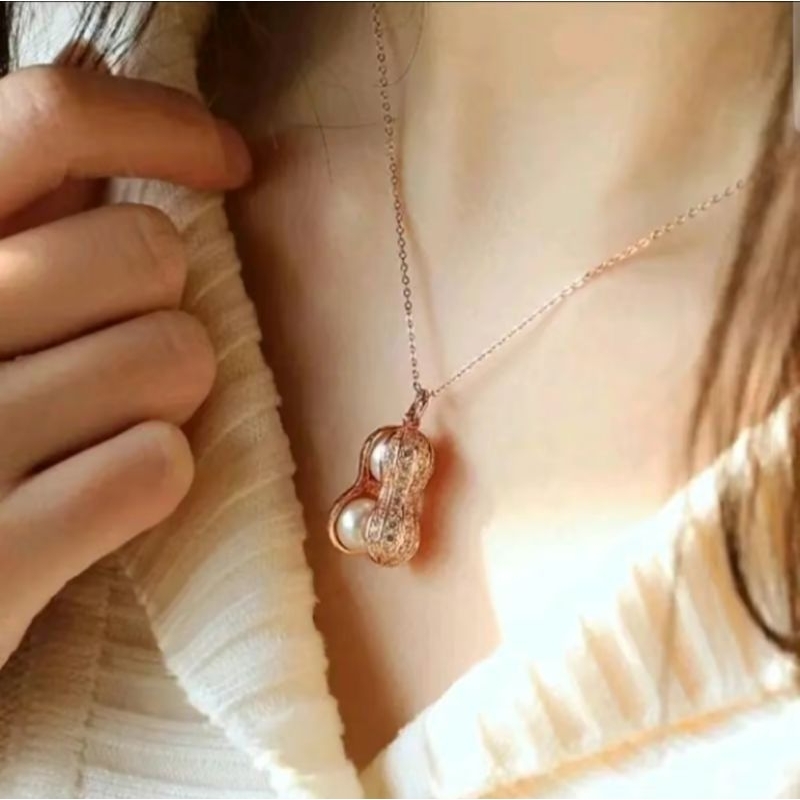 Kalung kacang mutiara asli lombok