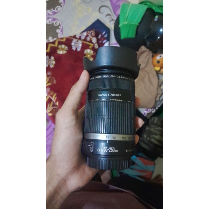 Lensa tele canon 55-250mm nominus