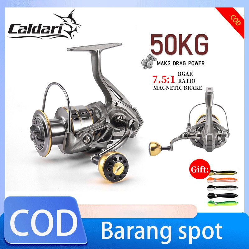 CALDARI 2025 NEW Reel Pancing Berputar Reel Logam Spul Jigging Master Reel Fishing Casting Reel