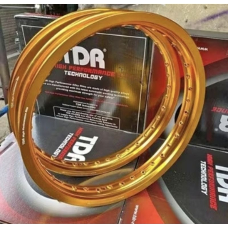 VELG SET TDR W SHAPE GOLD 140X17 DAN 160X17/VELG LENGKAP TDR W SHAPE 140X17 & 160X17/VELG KOMPLIT TD