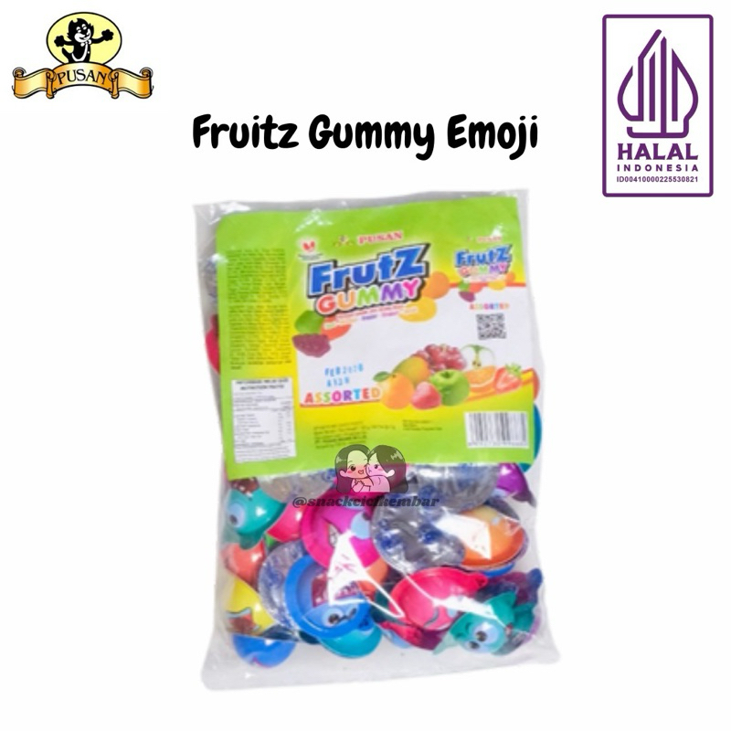 

PUSAN PERMEN LUNAK JELI FRUTZ GUMMY EMOJI 160gr ISI 60pcs