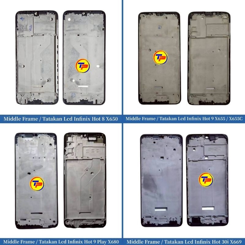 Middle Frame / Tatakan Lcd Infinix Hot 8 X650 / Hot 9 X655 / X655C / Hot 9 Play X680 / Hot 30i X669