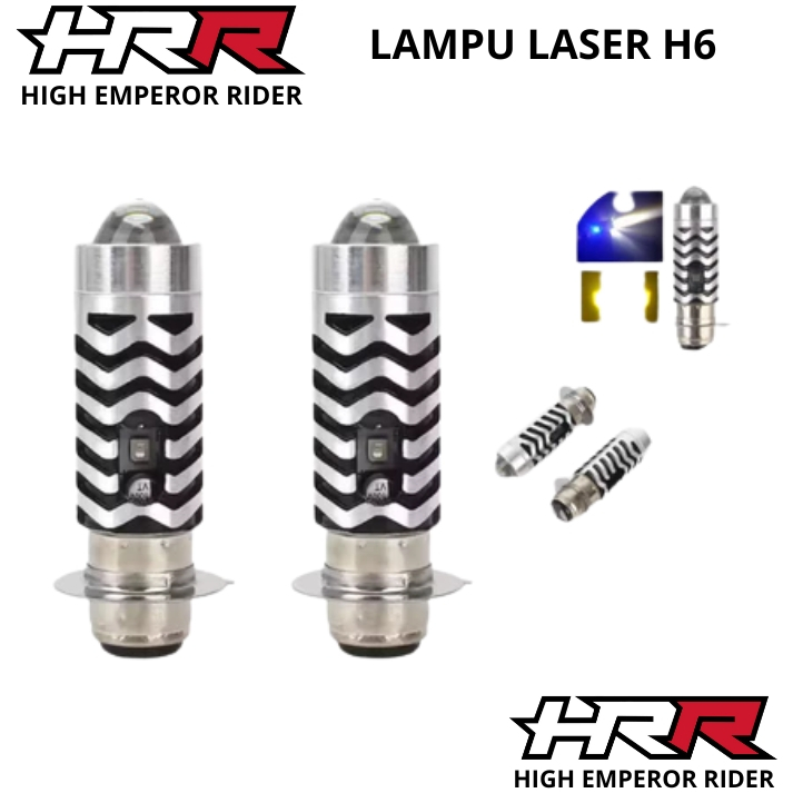 Lampu Depan Led Motor 2 Warna Led Soket H6  Motor UniversaL