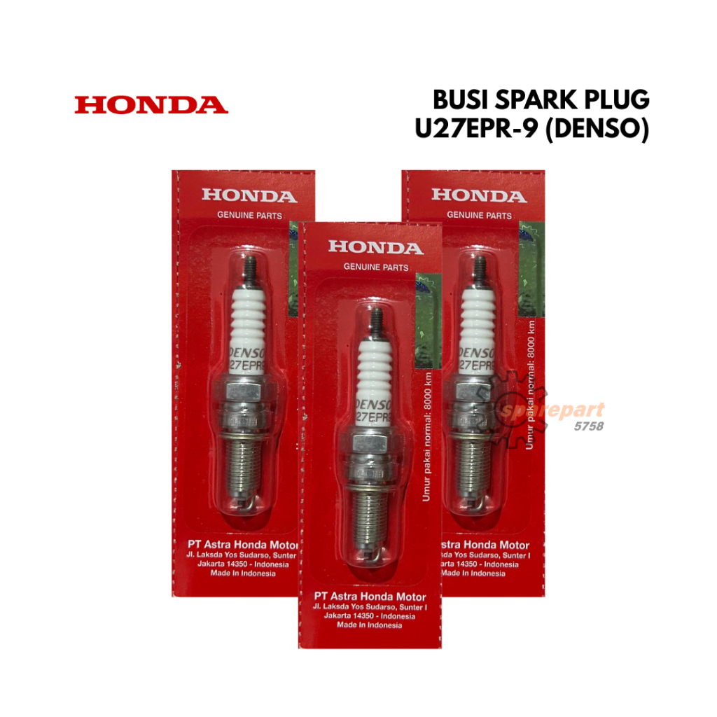 HONDA Busi Spark Plug U27EPR-9 Denso Motor Scoopy Vario Original