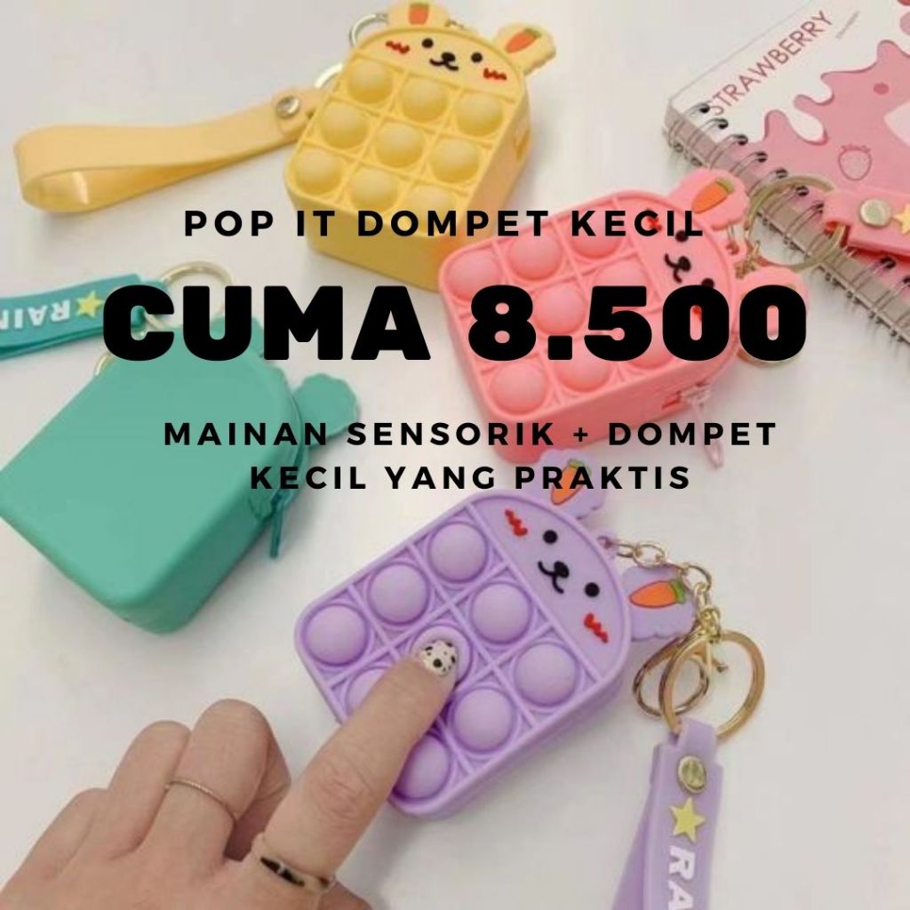 Tas Kecil Pop It / Dompet Kecil Pop It Lucu / Tas mini pop it / Dompet mini pop it / Gantungan kunci