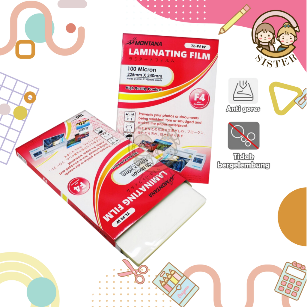 

Plastik Laminating Film F4 Montana / Plastik Laminasi Panas F4