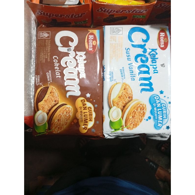 

ROMA KELAPA CREAM SUSU VANILA / COKELAT 189g