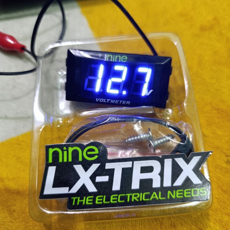 LX-TRIX VOLTMETER V1 AMPERE METER DIGITAL LED WATERPROOF ALAT UKUR TEGANGAN AKI ORIGINAL NINE