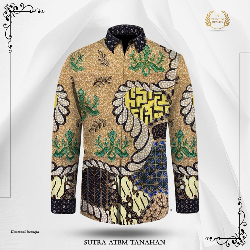 KAIN BATIK TULIS SUTRA TANAHAN POLA KEMEJA PREMIUM-NMFS52
