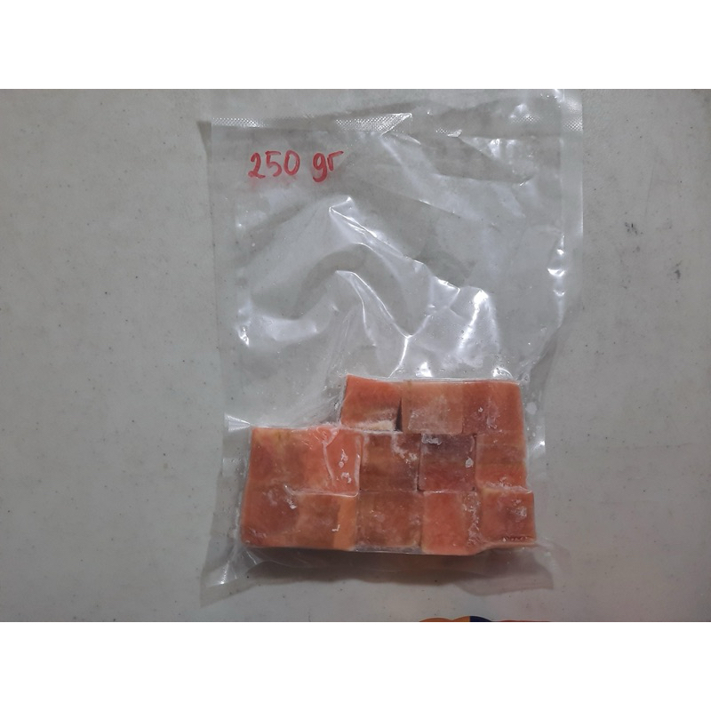 

Ikan Salmon Cube 250g