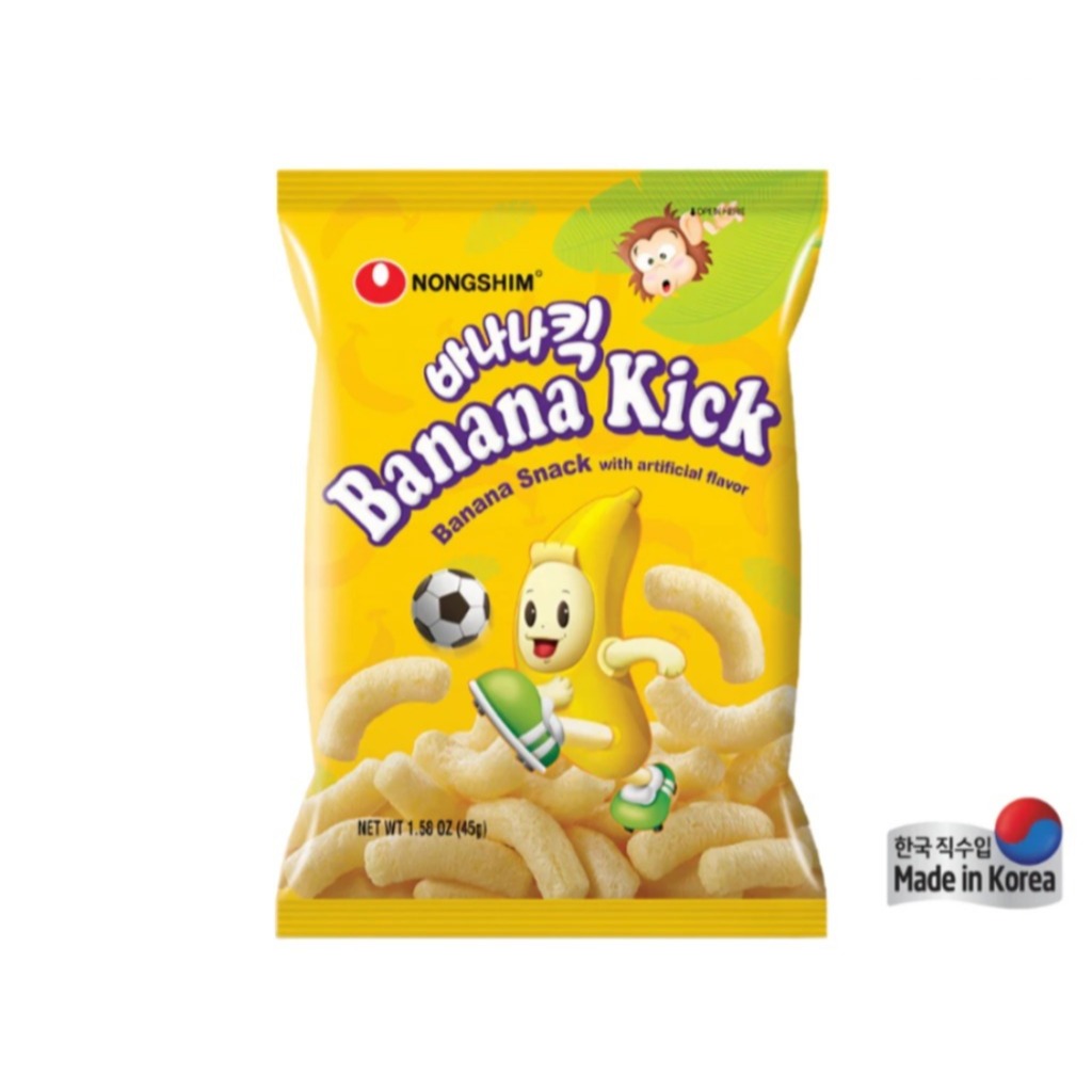 

NONGSHIM - BANANA KICK 45gr Made in Korea [Korean Snack Rasa Pisang] [NONGSHIM - SNACK IMPORT KOREA]