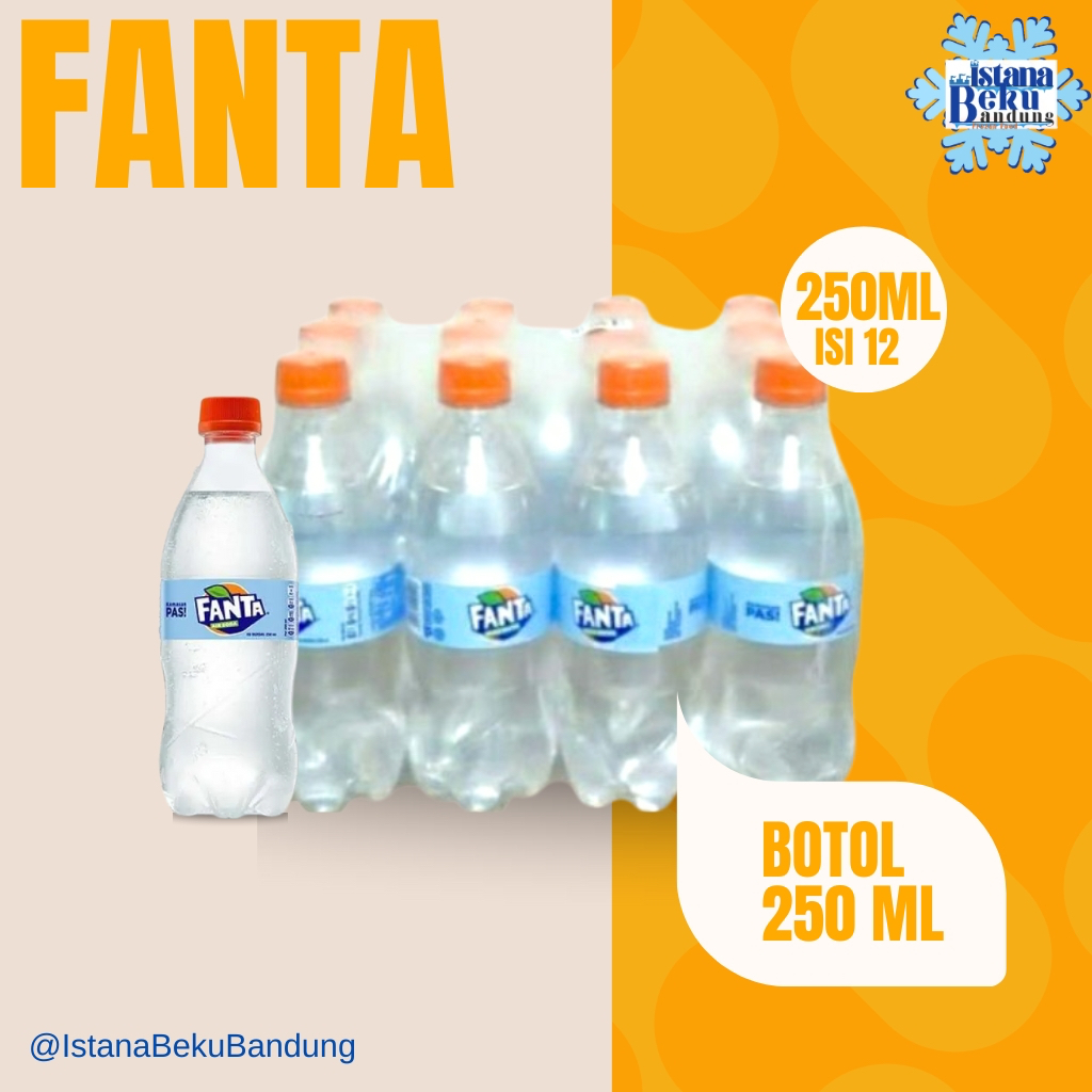 

Fanta Soda Water Bening 250ml (1 Dus = 12 pcs)