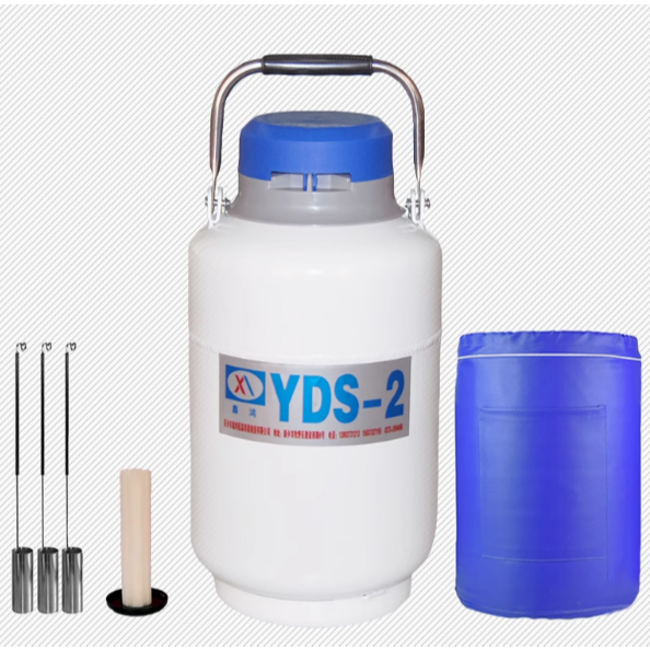 Tangki nitrogen cair 10 liter portabel kecil 2/3/6/10/15/20/30/35L tangki penyimpanan sperma beku te