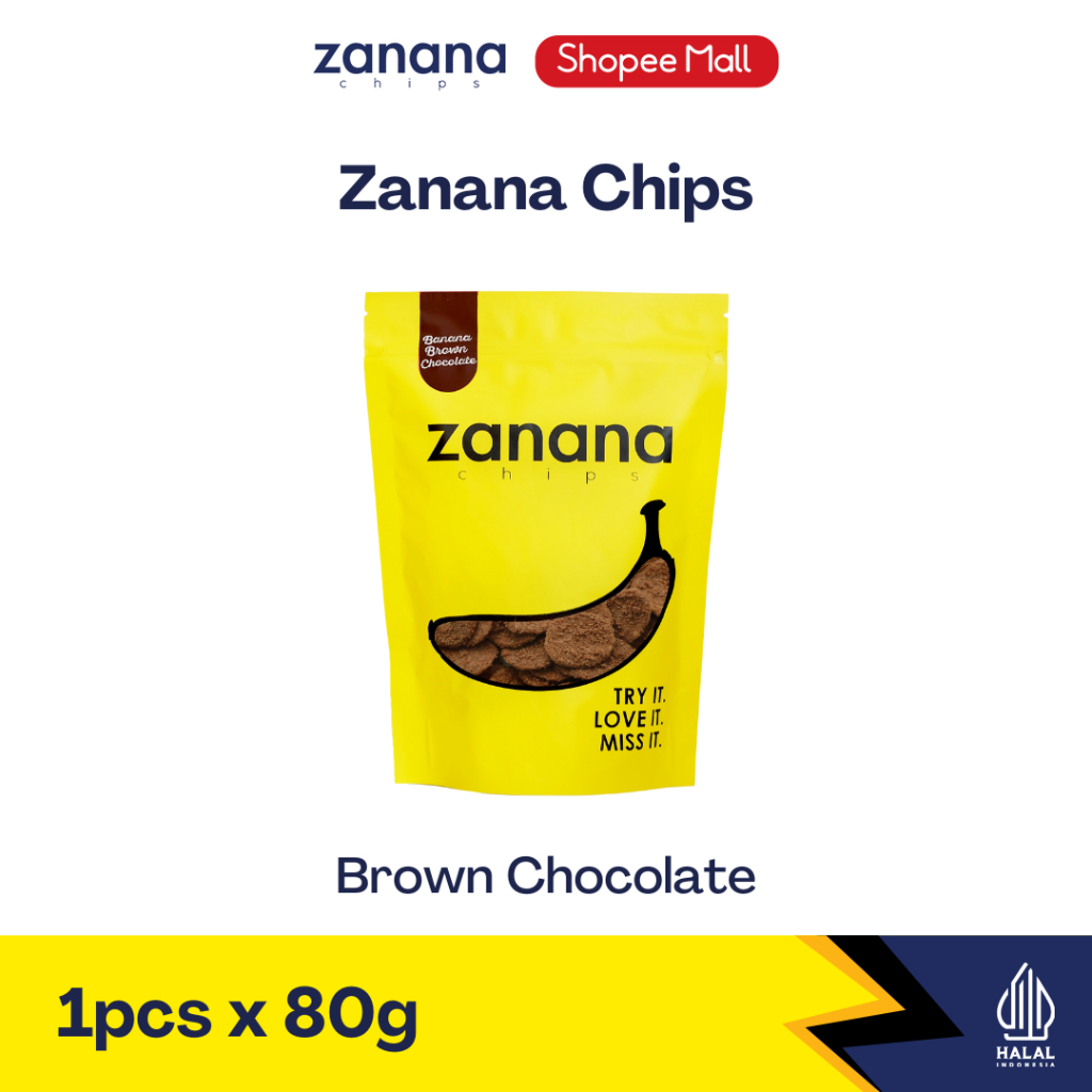 

Zanana Chips Brown Chocolate | Keripik Pisang Bumbu Tebal dan Renyah