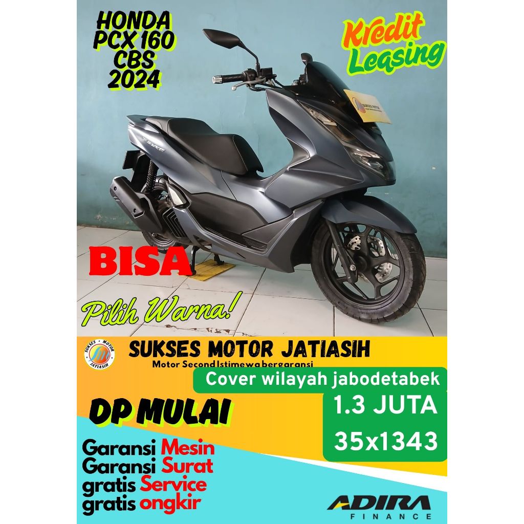 proses registrasi DP motor honda pcx 160 cbs 2023