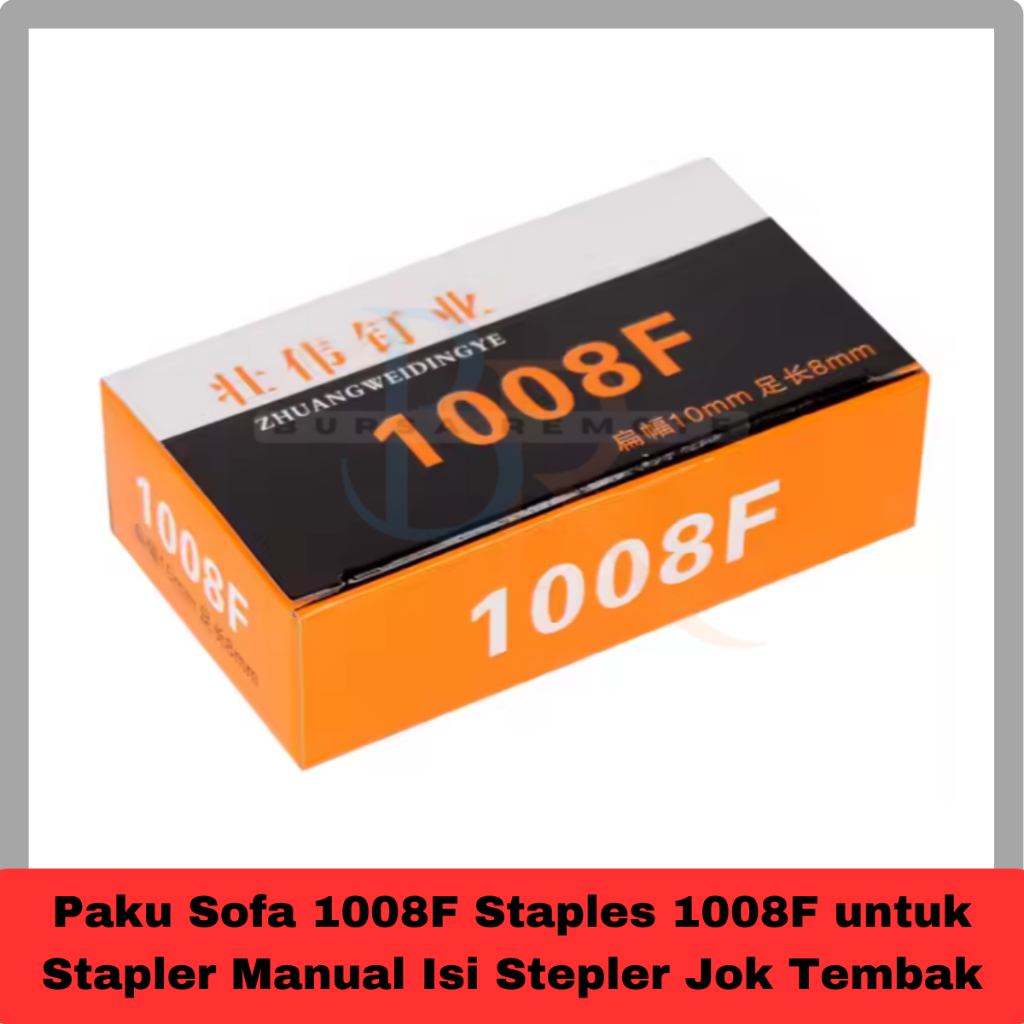 

Paku Sofa 1008F Staples 1008F untuk Stapler Manual Isi Stepler Jok Tembak
