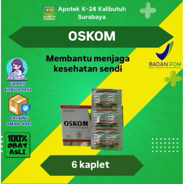 Oskom Suplemen kesehatan persendian per strip (6kaplet)