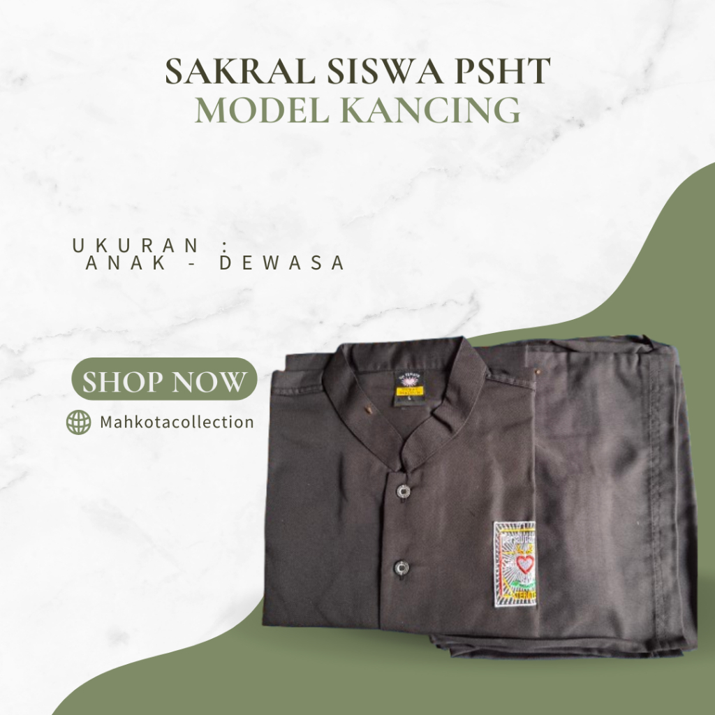 seragam silat siswa psht /sakral siswa psht /seragam silat /baju silat psht siswa Standart