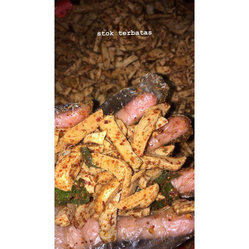 

BASRENG STIK KEMASAN 120gram RASA PEDAS DAUN JERUK