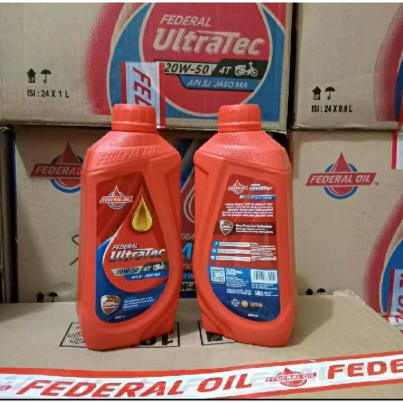 Oli mesin Federal Oil Federal Ultratec 800ml 4T