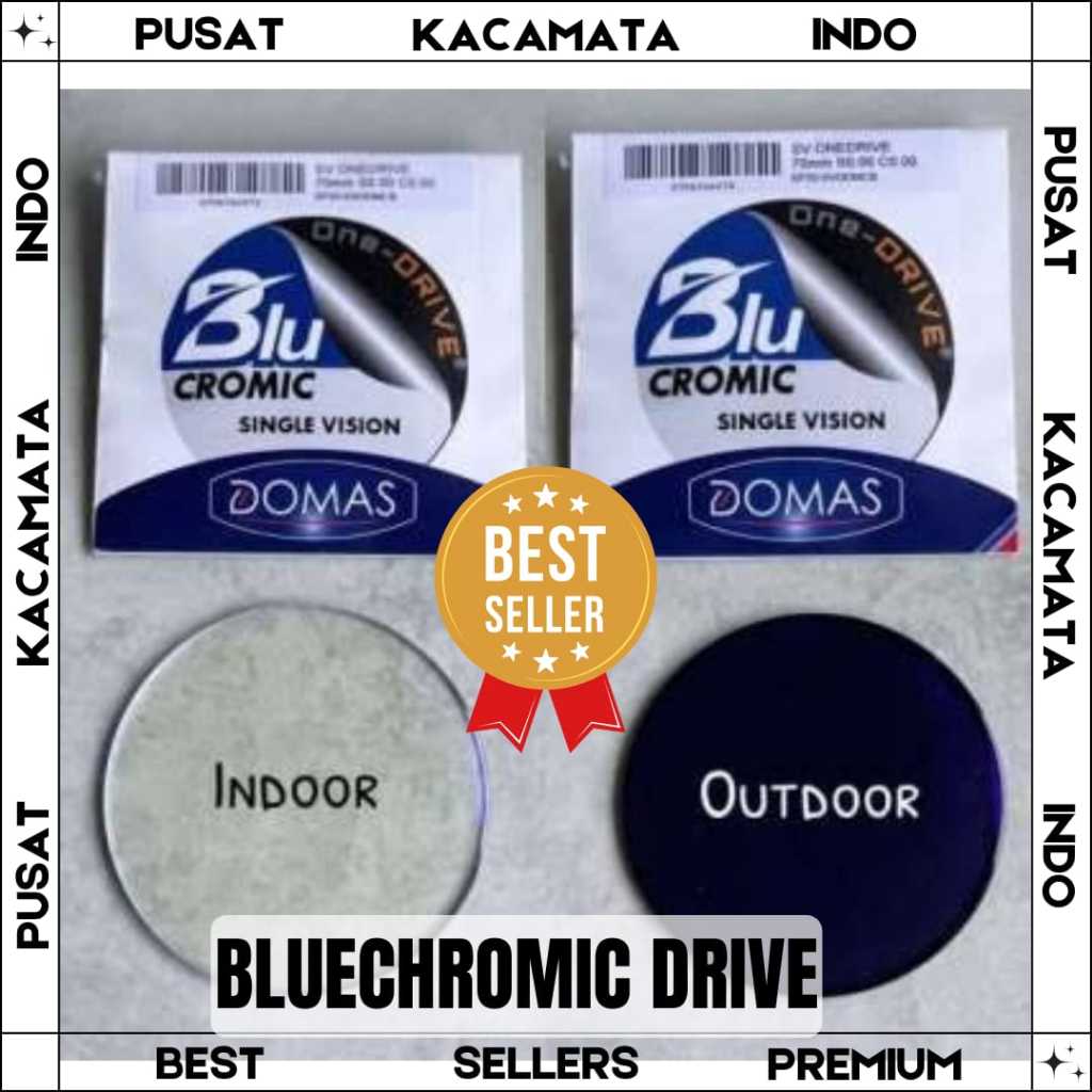 Domas Blue Chromic Drive One-Drive Cromic Single Vision Minus Normal Cylinder