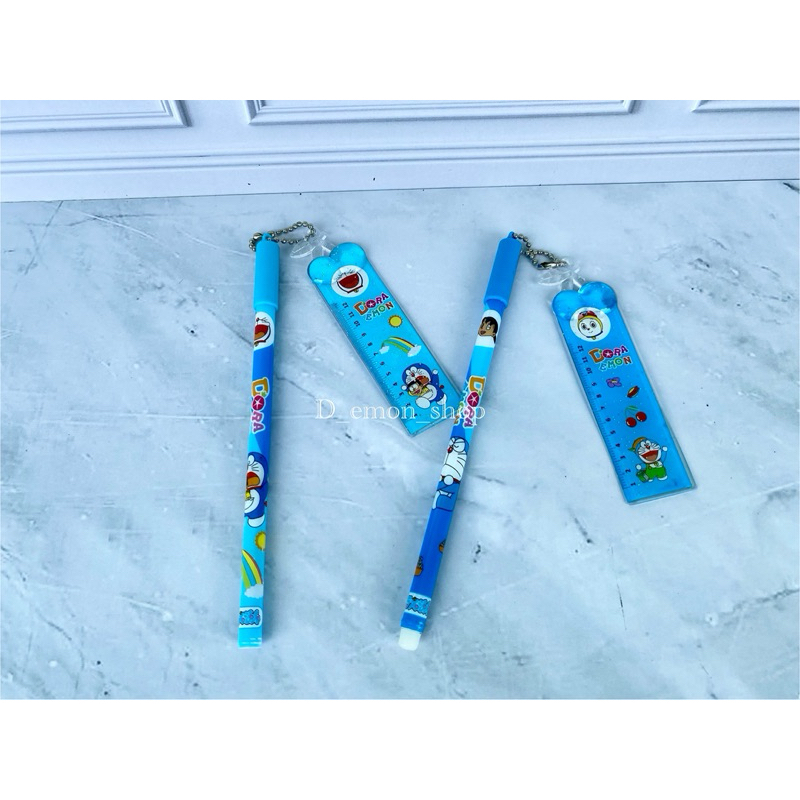 

Pulpen Gel Doraemon / Pulpen Gantungan penggaris / Pulpen & Tinta
