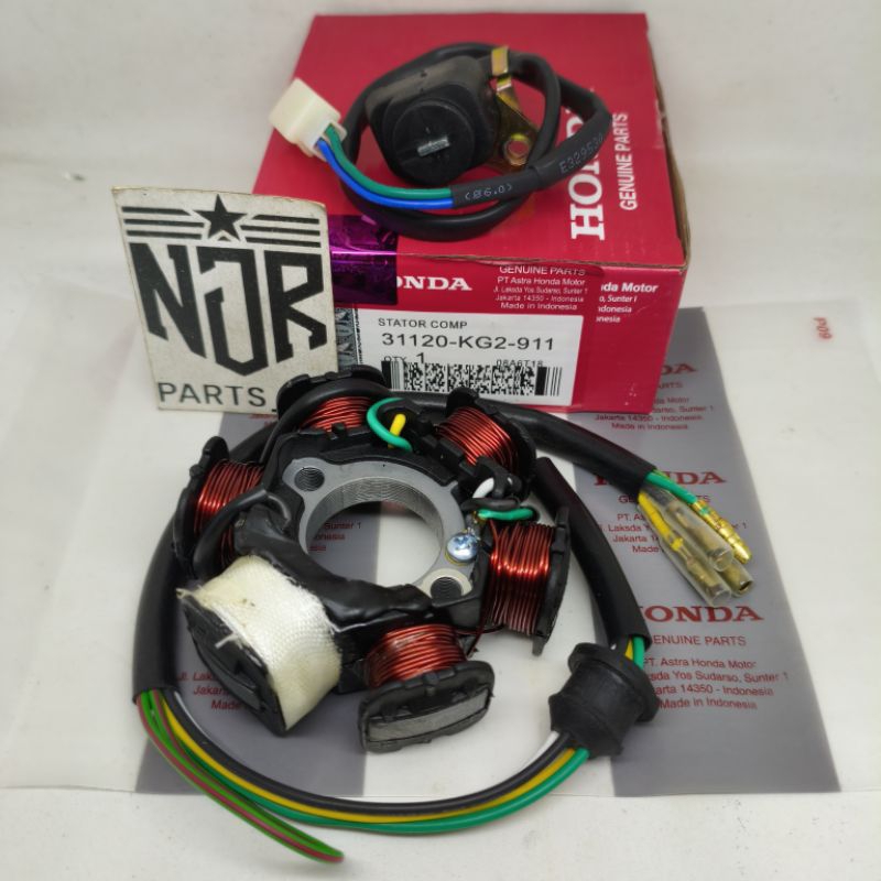 SPUL STATOR ASSY KG2 + PULSER SPOL HONDA GL PRO CDI ORIGINAL
