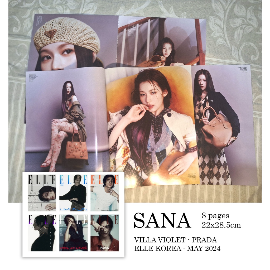 [READY] Kliping Scrapbook majalah Korea KPOP MINJI SANA YUNJIN JAY PARK DONGWOOK KICKFLIP Elle W Mag